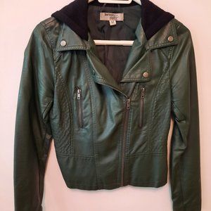 Green Pleather Jacket